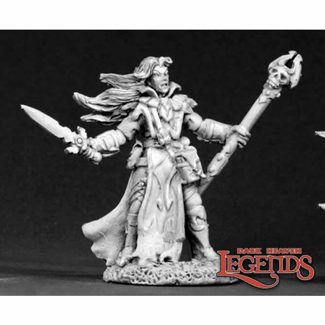 RPR02613 Shadarn Dark Elf Sorcerer Miniature 25mm Heroic Scale Main Image