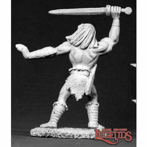 RPR02616 Traeg the Barbarian Miniature 25mm Heroic Scale Dark Heaven Legends 3rd Image