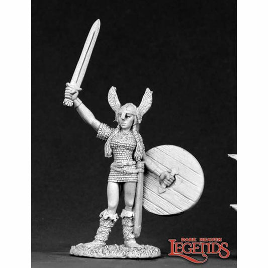 RPR02623 Sheya the Shield Maiden Miniature 25mm Heroic Scale Dark Heaven Main Image