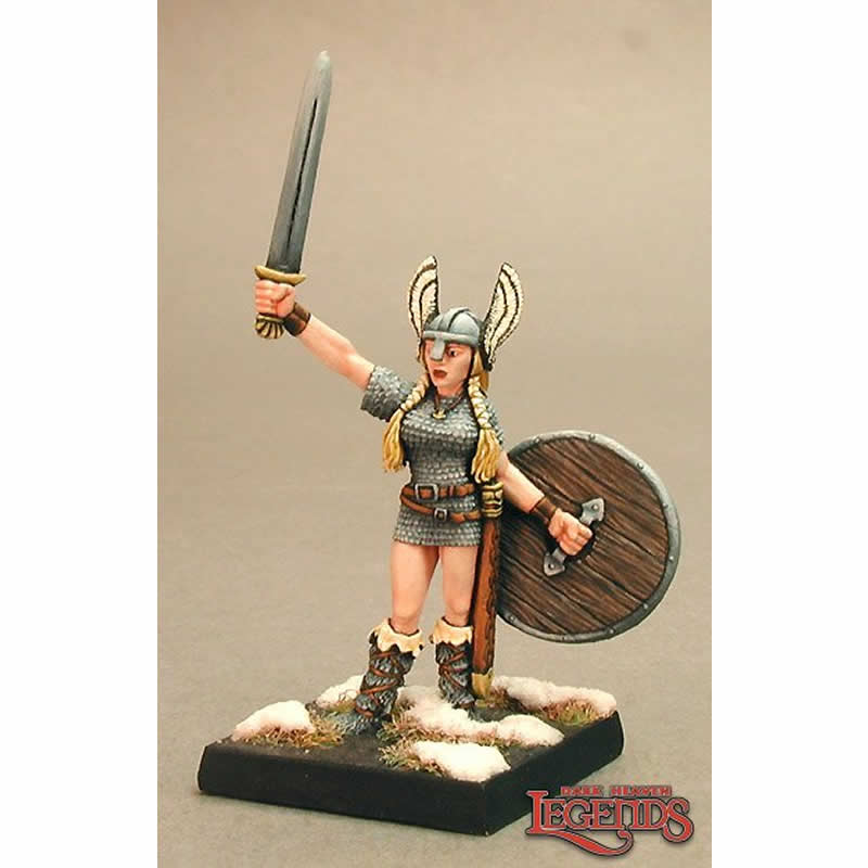 RPR02623 Sheya the Shield Maiden Miniature 25mm Heroic Scale Dark Heaven 3rd Image