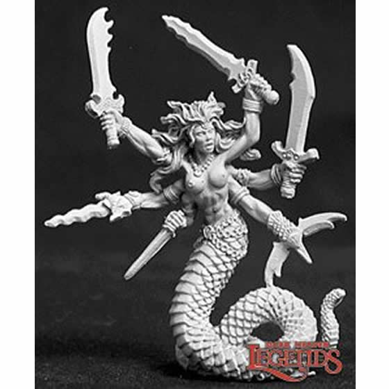 RPR02633 Vandorendra the Snake Demon Miniature 25mm Heroic Scale Dark Heaven Legends Main Image