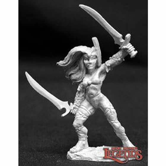 RPR02650 Nayanna Female Fighter Miniature 25mm Heroic Scale Dark Heaven Legends Main Image