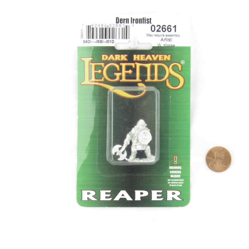 RPR02661 Dern Ironfist Miniature 25mm Heroic Scale Dark Heaven Legends 2nd Image