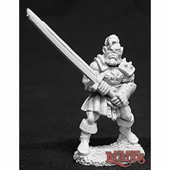 RPR02669 Oberon Half-orc Fighter Miniature 25mm Heroic Scale Dark Heaven Legends Main Image