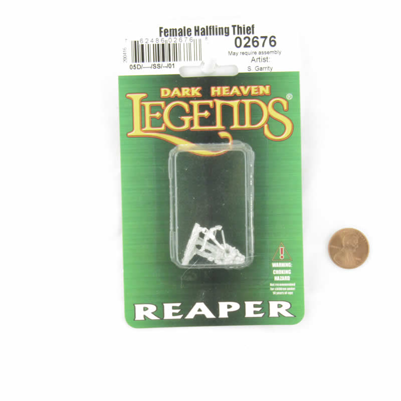 RPR02676 Elia Shadowfeet Halfling Thief Miniature 25mm Heroic Scale Dark Heaven Legends 2nd Image