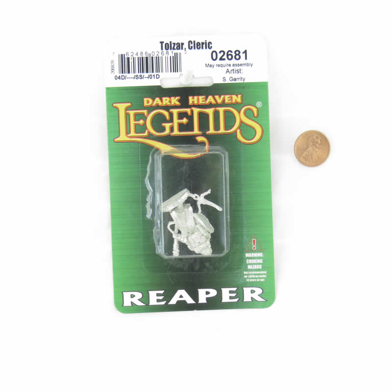 RPR02681 Tolzar the Cleric Miniature 25mm Heroic Scale Dark Heaven Legends 2nd Image