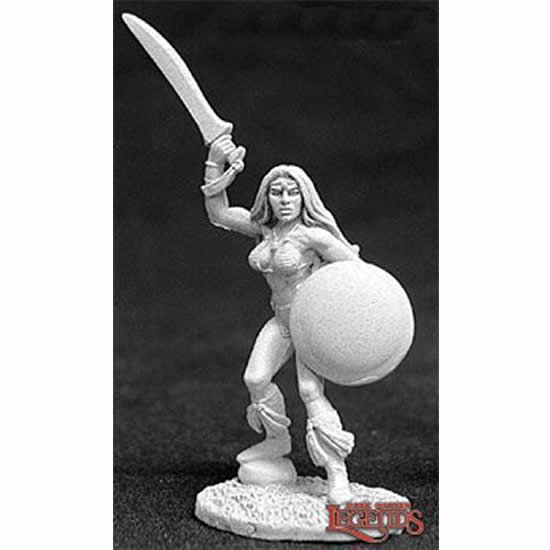 RPR02687 Female Barbarian Miniature 25mm Heroic Scale Dark Heaven Legends Main Image