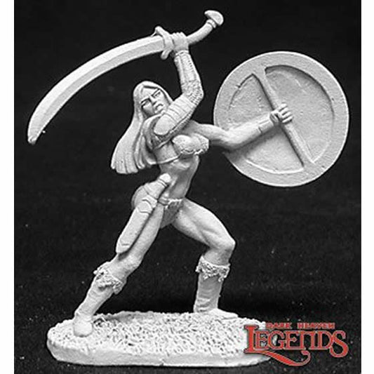 RPR02698 Female Fighter Melorian Miniature 25mm Heroic Scale Dark Heaven Legends Main Image