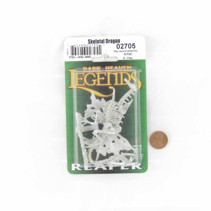 RPR02705 Skeletal Dragon Miniature 25mm Heroic Scale Dark Heaven Legends 2nd Image