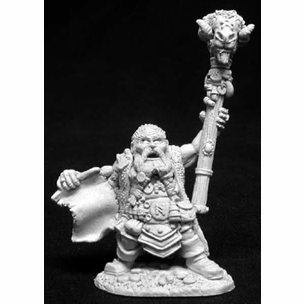 RPR02707 Odum Rumblebeard Dwarf Wizard Miniature Figurine 25mm Heroic Scale Dark Heaven Legends Main Image