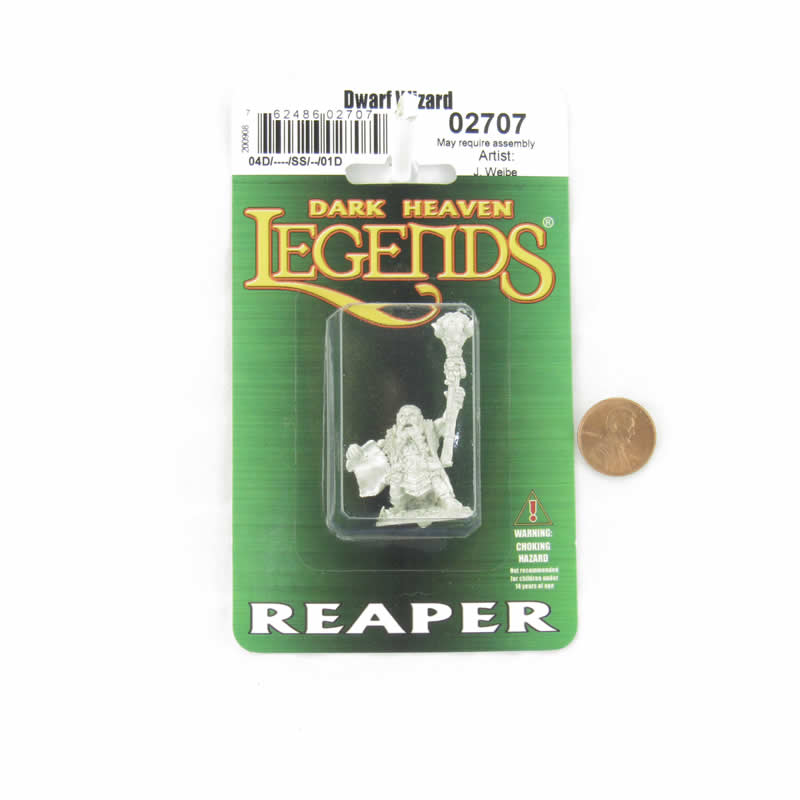 RPR02707 Odum Rumblebeard Dwarf Wizard Miniature Figurine 25mm Heroic Scale Dark Heaven Legends 2nd Image