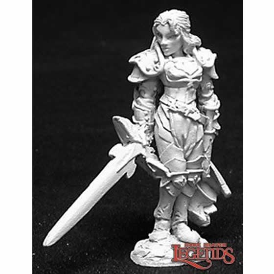 RPR02725 Alaine Female Paladin Miniature 25mm Heroic Scale Dark Heaven Legends 3rd Image