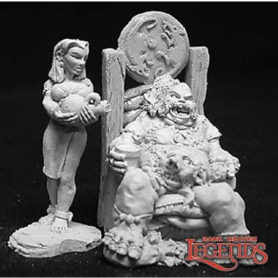 RPR02727 Swine Prince and Slave Miniature 25mm Heroic Scale Dark Heaven Legends Main Image