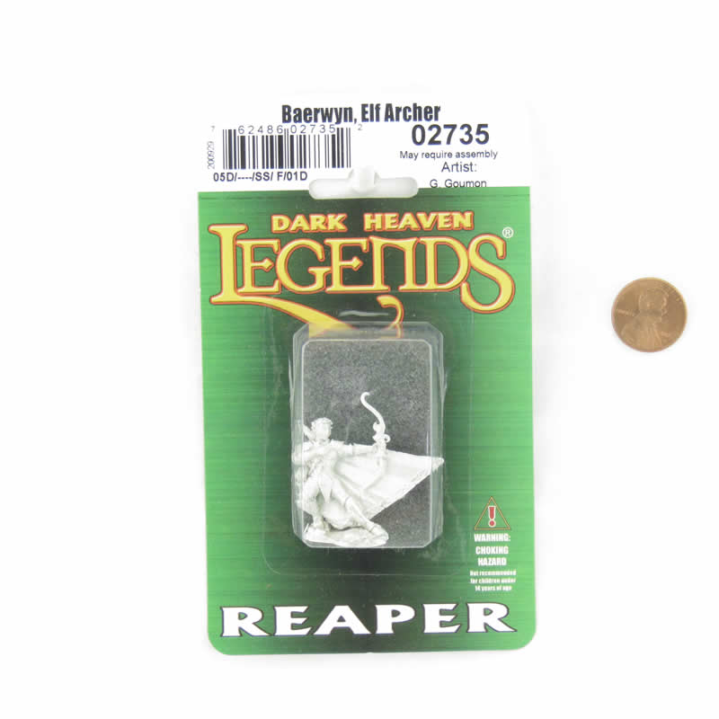 RPR02735 Baerwyn Elf Archer Miniature 25mm Heroic Scale Dark Heaven Legends 2nd Image