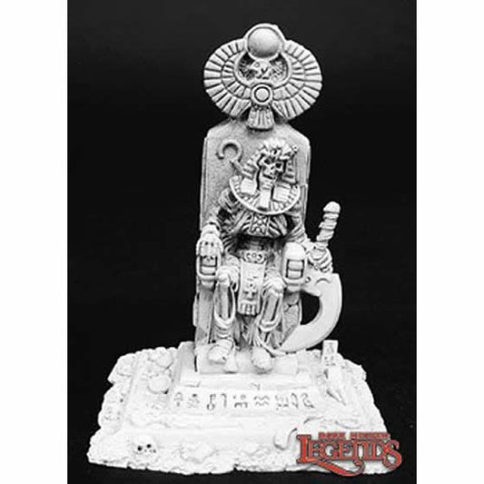 RPR02740 Throned Mummy King Miniature 25mm Heroic Scale Dark Heaven Legends Main Image