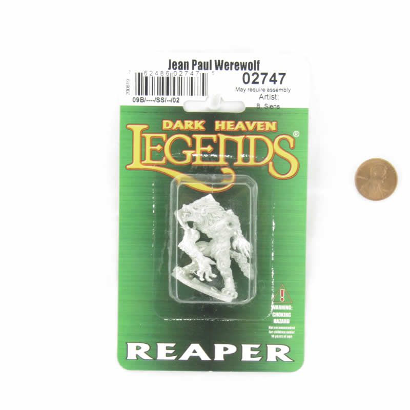 RPR02747 Jean Paul Duchamps Werewolf Miniature 25mm Heroic Scale Dark Heaven Legends 2nd Image