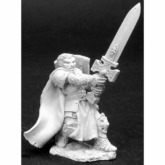 RPR02758 Stern Kestrelmann Paladin Miniature Figurine 25mm Heroic Scale Dark Heaven Legends Reaper Miniatures Main Image