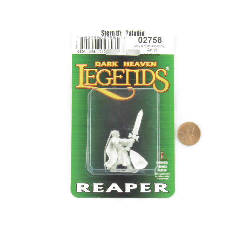 RPR02758 Stern Kestrelmann Paladin Miniature Figurine 25mm Heroic Scale Dark Heaven Legends Reaper Miniatures 2nd Image