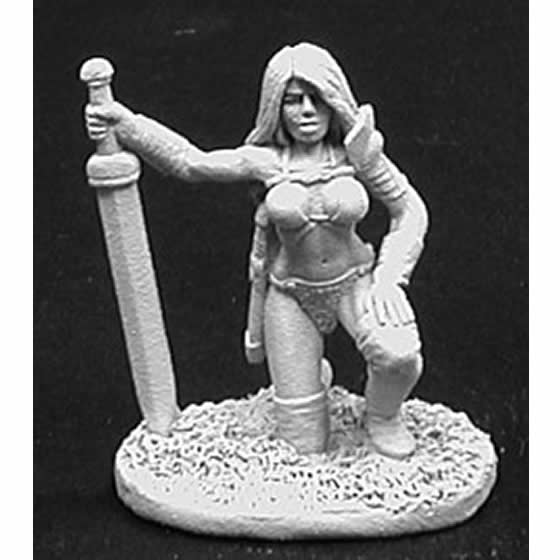 RPR02759 Dena Female Barbarian Miniature Figurine 25mm Heroic Scale Dark Heaven Legends Main Image