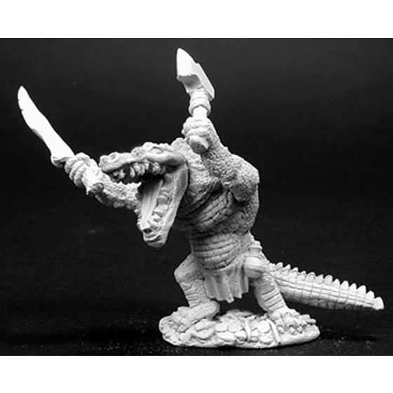 RPR02763 Alligator Man Shrend Miniature Figurine 25mm Heroic Scale Dark Heaven Legends Main Image