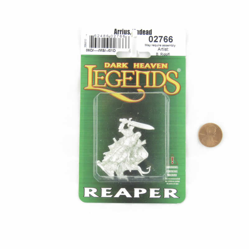 RPR02766 Arrius the Black Skeletal Champion Miniature Figurine 25mm Heroic Scale Dark Heaven Legends 2nd Image