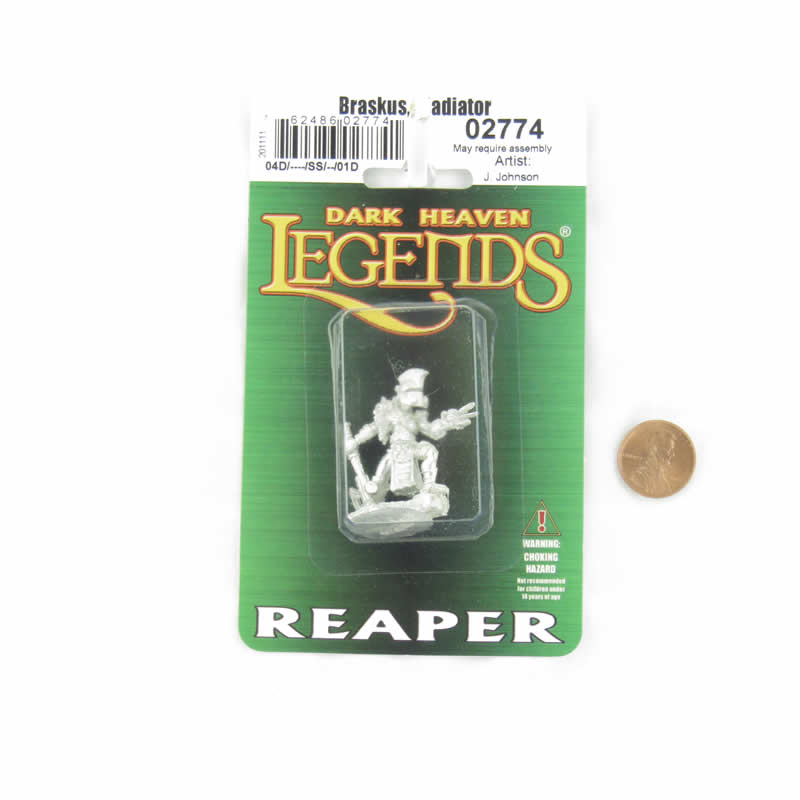 RPR02774 Braskus Gladiator Miniature Figurine 25mm Heroic Scale Dark Heaven Legends 2nd Image