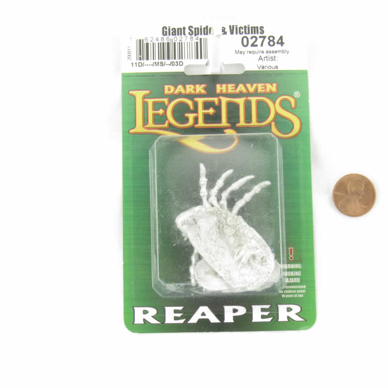 RPR02784 Giant Spider and Victims Miniature Figurine 25mm Heroic Scale Dark Heaven Legends 2nd Image