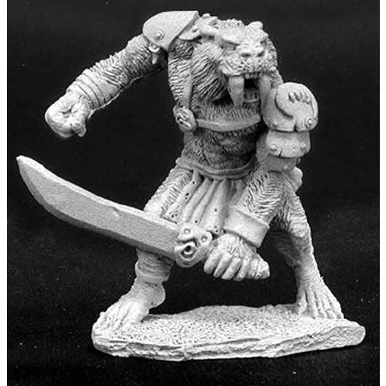 RPR02785 Sabertooth Tiger Man Miniature Figurine 25mm Heroic Scale Dark Heaven Legends 3rd Image