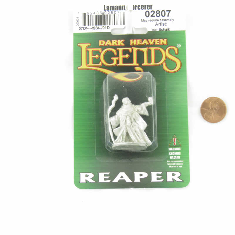 RPR02807 Lamann Sorcerer Miniature Figurine 25mm Heroic Scale Dark Heaven Legends 2nd Image