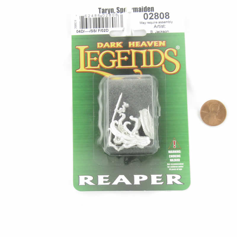 RPR02808 Taryn Spearmaiden Miniature Figurine 25mm Heroic Scale Dark Heaven Legends 2nd Image