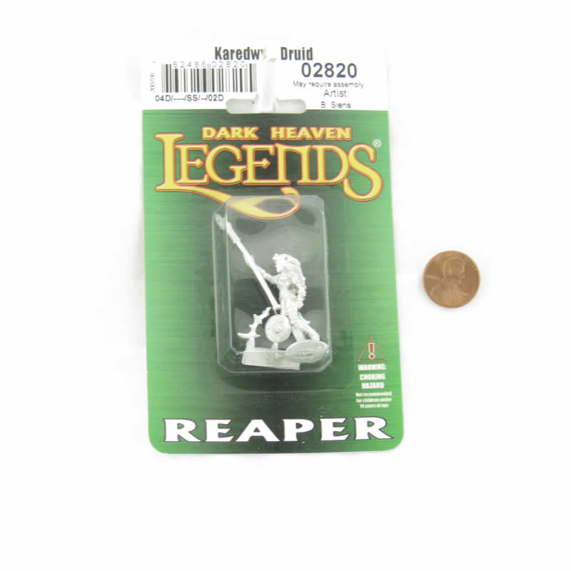 RPR02820 Karedwyn Druid Miniature Figurine 25mm Heroic Scale Dark Heaven Legends 2nd Image