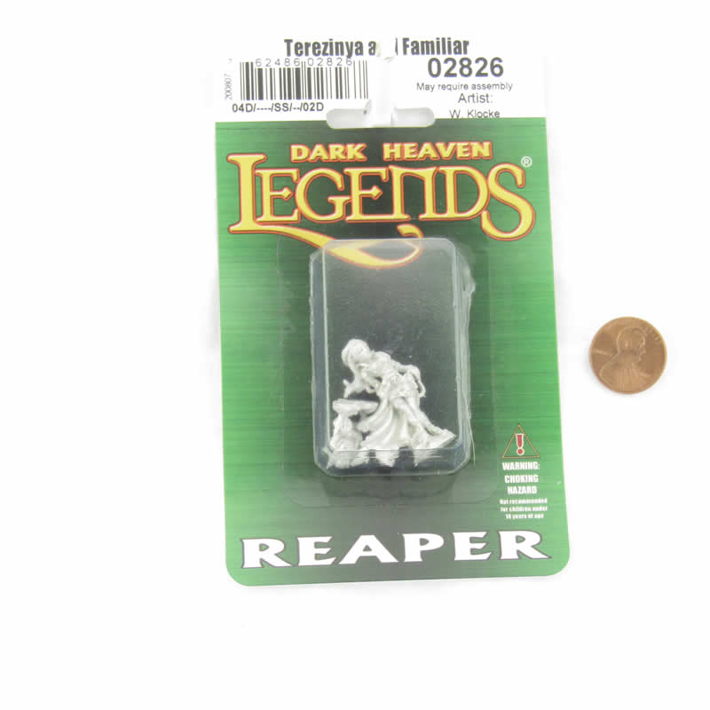 RPR02826 Terezinya and Familiar Miniature Figurine 25mm Heroic Scale Dark Heaven Legends 2nd Image