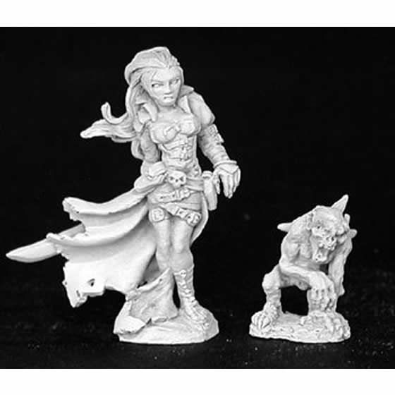 RPR02826 Terezinya and Familiar Miniature Figurine 25mm Heroic Scale Dark Heaven Legends 3rd Image