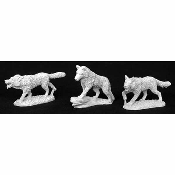 RPR02830 Wolf Pack Miniature Figurine 25mm Heroic Scale Dark Heaven Legends Main Image