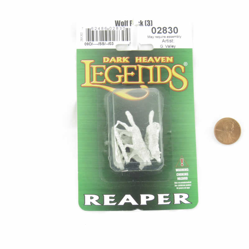 RPR02830 Wolf Pack Miniature Figurine 25mm Heroic Scale Dark Heaven Legends 2nd Image