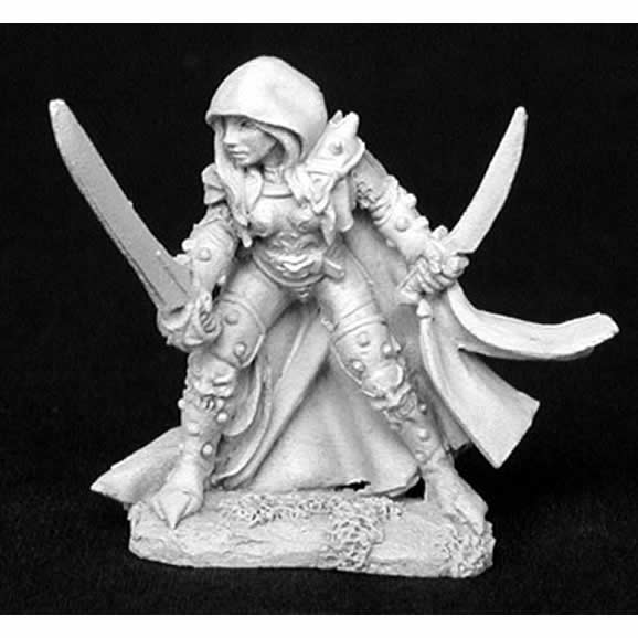 RPR02834 Deladrin Assassin Miniature Figurine 25mm Heroic Scale Dark Heaven Legends 3rd Image