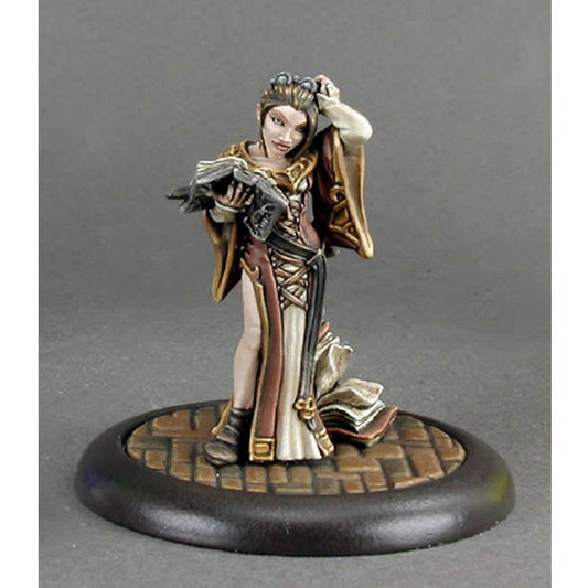 RPR02835 Jolie Female Scribe Miniature Figurine 25mm Heroic Scale Dark Heaven Legends Main Image