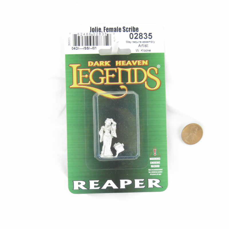 RPR02835 Jolie Female Scribe Miniature Figurine 25mm Heroic Scale Dark Heaven Legends 2nd Image