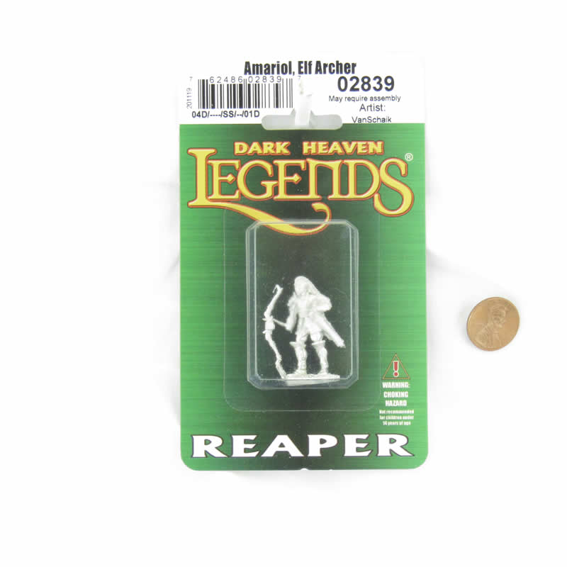 RPR02839 Amariol Elf Archer Miniature Figurine 25mm Heroic Scale Dark Heaven Legends 2nd Image