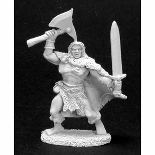 RPR02842 Galdor the Barbarian Miniature Figurine 25mm Heroic Scale Dark Heaven Legends Main Image