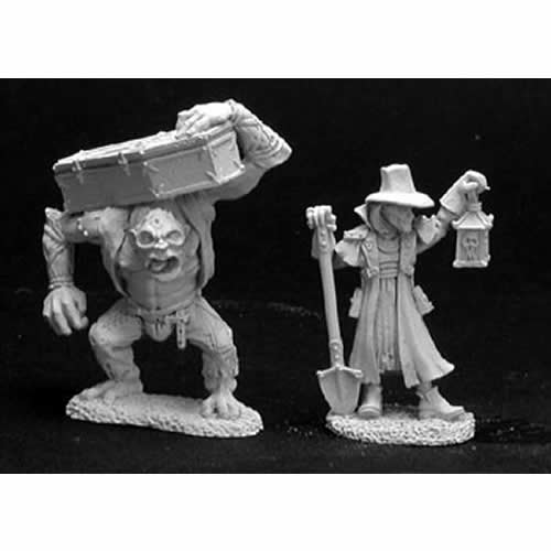 RPR02845 Townsfolk VI Gravedigger and Henchman Miniature 25mm Main Image