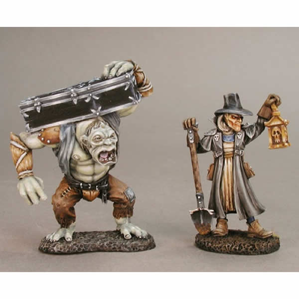 RPR02845 Townsfolk VI Gravedigger and Henchman Miniature 25mm 3rd Image