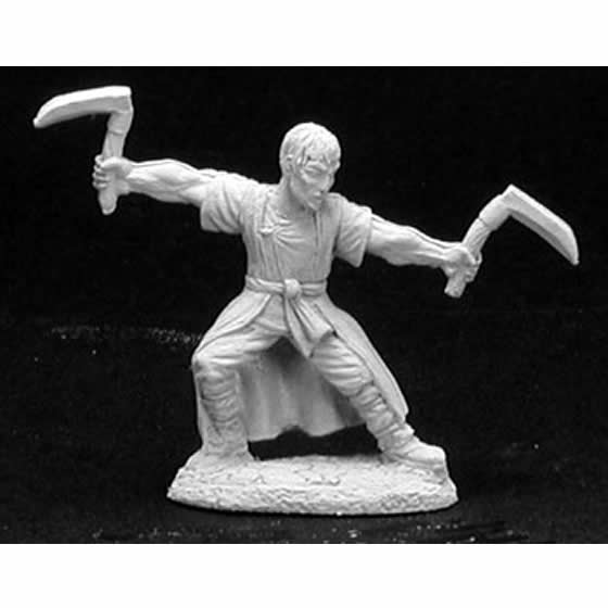 RPR02847Jade Tiger Monk Miniature Figurine 25mm Heroic Scale Dark Heaven Legends Main Image