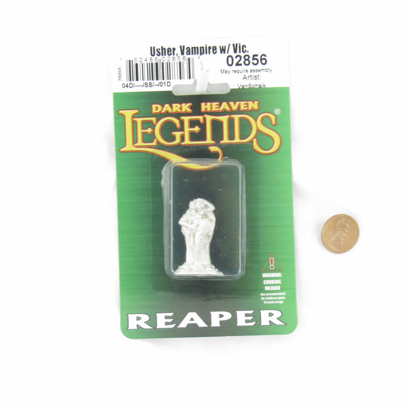 RPR02856 Usher Vampire with Victim Miniature Figurine 25mm Heroic Scale Dark Heaven Legends 2nd Image