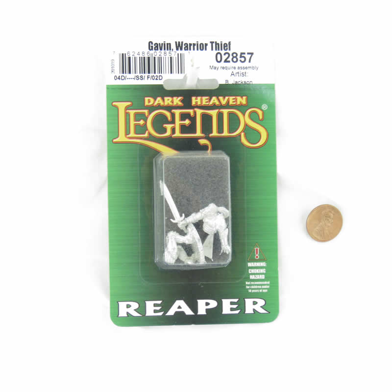 RPR02857 Gavin Warrior Thief Miniature Figurine 25mm Heroic Scale Dark Heaven Legends 2nd Image