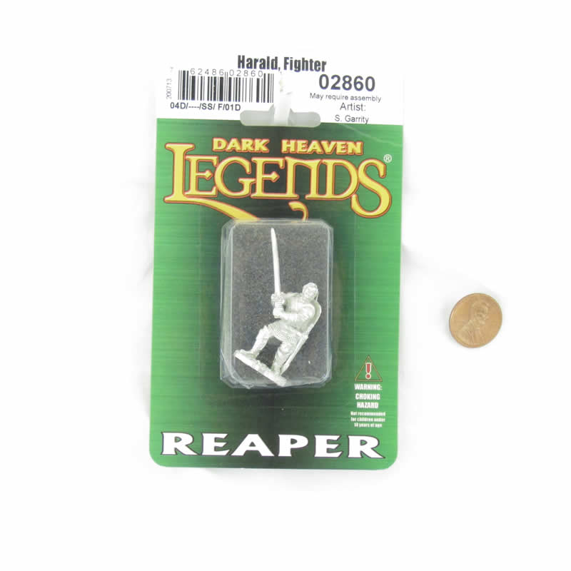 RPR02860 Harald the Fighter Miniature Figurine 25mm Heroic Scale Dark Heaven Legends 2nd Image