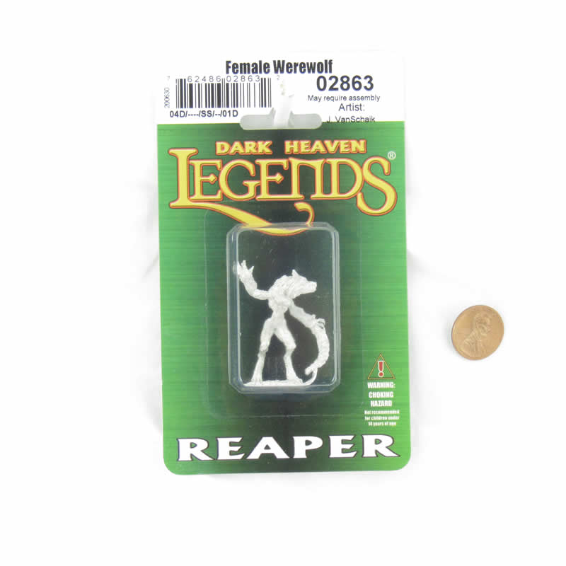 RPR02863 Female Werewolf Miniature Figurine 25mm Heroic Scale Dark Heaven Legends 2nd Image