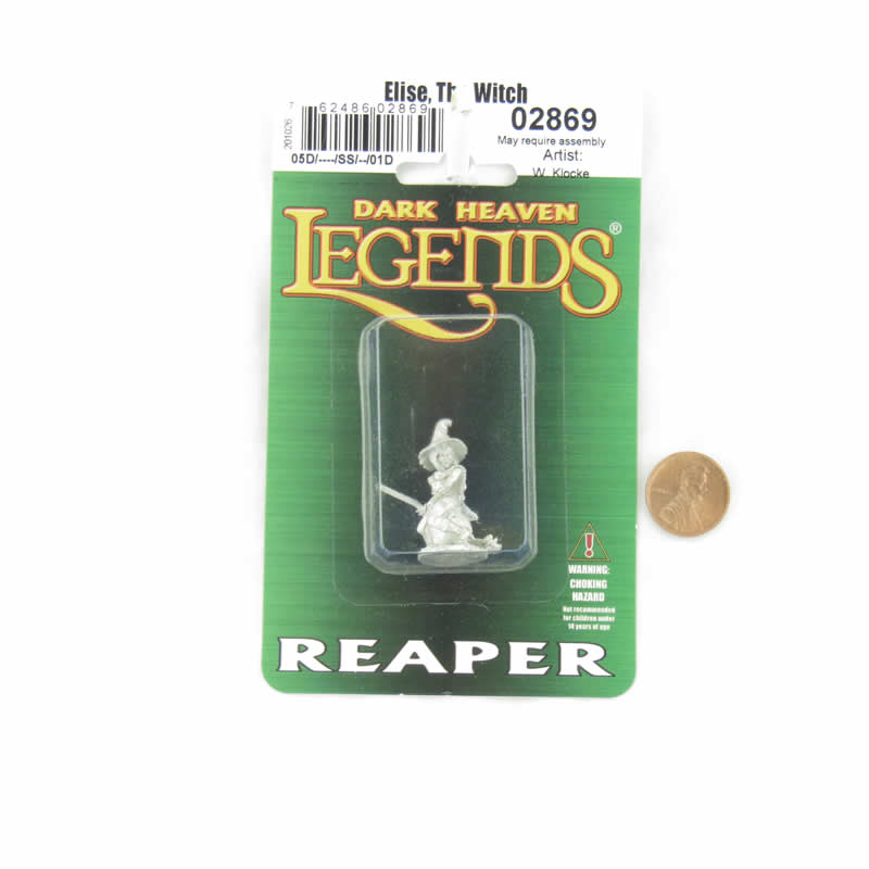 RPR02869 Elise the Witch Miniature Figurine 25mm Heroic Scale Dark Heaven Legends 2nd Image