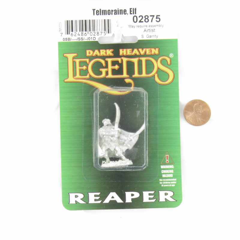 RPR02875 Telmoraine Elf Miniature Figurine 25mm Heroic Scale Dark Heaven Legends Reaper Miniatures 2nd Image