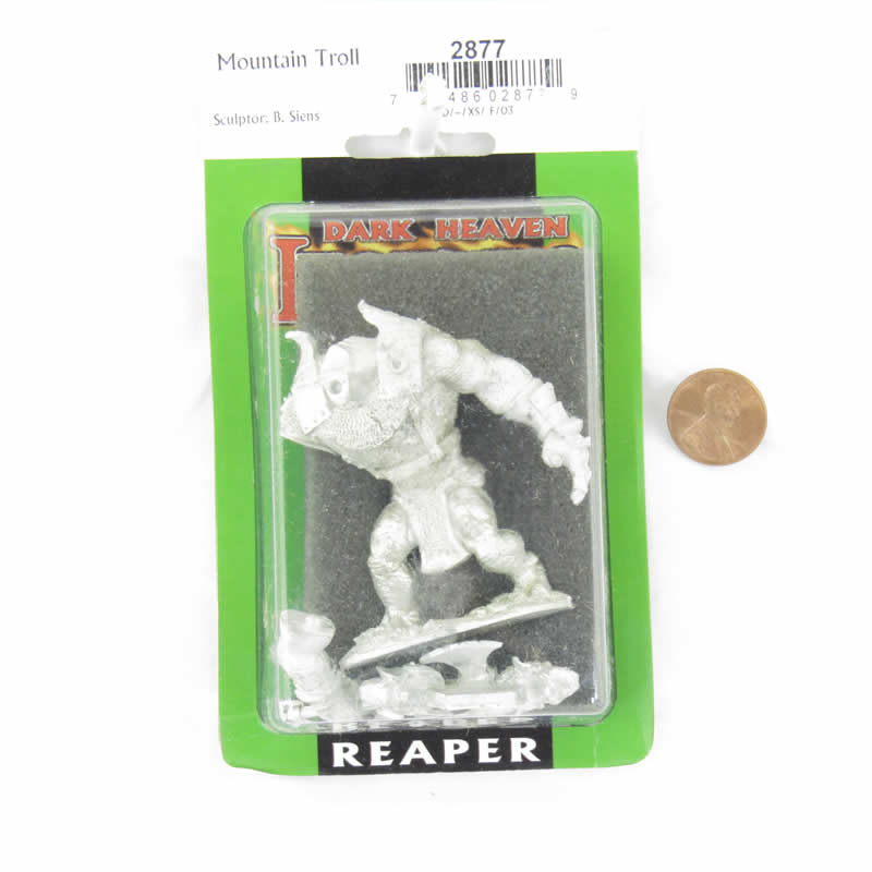 RPR02877 Mountain Troll Miniature Figurine 25mm Heroic Scale Dark Heaven Legends 2nd Image